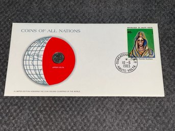 Upper Volta Rica Coins Of All Nations Franklin Mint Coin & Stamp