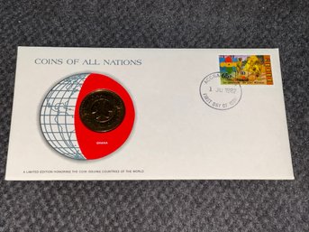Ghana Coins Of All Nations Franklin Mint Coin & Stamp