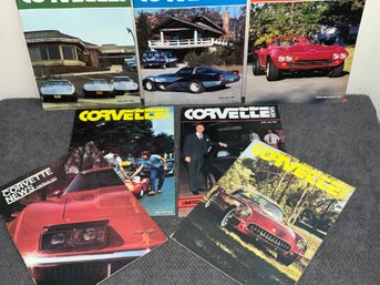 Group Of Vintage Corvette News Magazines