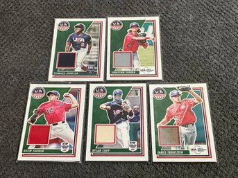 Group Of 2022 USA Stars & Stripes Baseball Jersey Cards