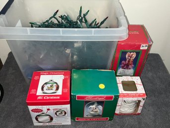 Group Of Xmas Lights And Decor