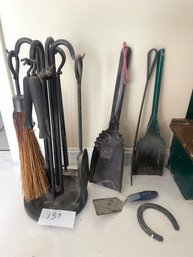 Group Of Fireplace Tools