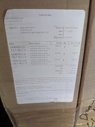 Three Astella 9' Market Umbrellas.