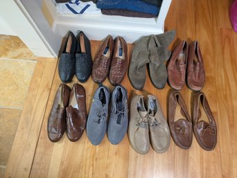 Eight Pairs Of Men's Shoes, Size 13.