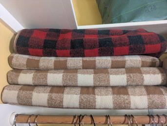 Four Orvis Fleece Throws.