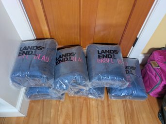 Six Lands End Fleece Throws, Embroidered GR8FUL DEAD.