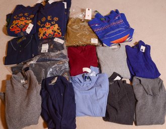16 Cashmere,  Wool Sweaters And Fleece Pullovers.