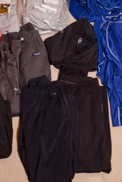 Collection Of Lightweight Athletic Layering Shirts, Shorts, Windpants.