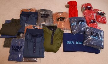 Lands End Stockings, Fleece Throw Blankets And Pullovers.