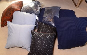 9 Throw Pillows.