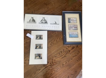 Two Framed Cat Triptych Photos