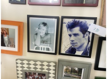 Several Framed Photographs of Movie Stars Three Signed