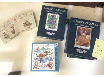 Two Liberty Classic Wooden Jigsaw Puzzles
