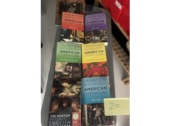 Six Volumes of The Norton Anthology of American Literature