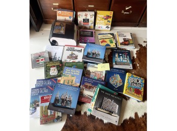Large Group of Hardcover Books on Legos