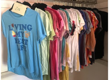 Large Group of Disney Cotton T-Shirts Size Small