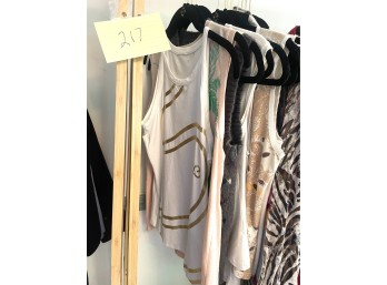 Group of Women's Sleeveless Shirts Size Small