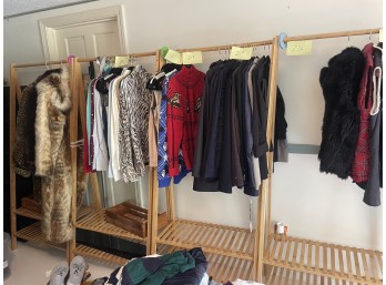 Four Wood Clothing/Shoe Racks