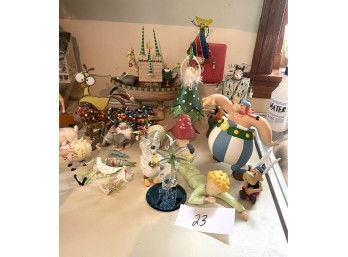 Ceramic Noah's Ark with other Whimsical Figures