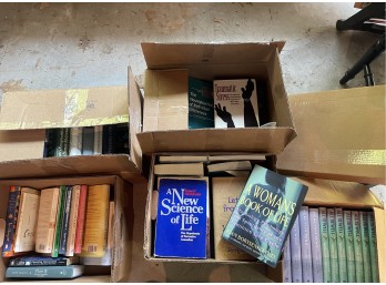 Five Boxes of Books on Neuroscience