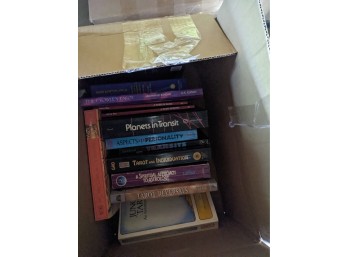 Two Boxes of Books on Tarot and Astrology