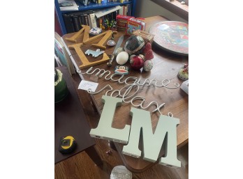 Large Letters and Wall Sign