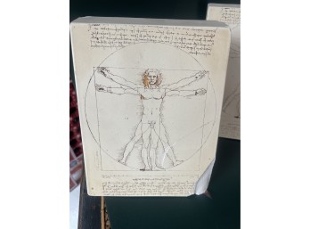 Leonardo da Vinci Plaster Bookends