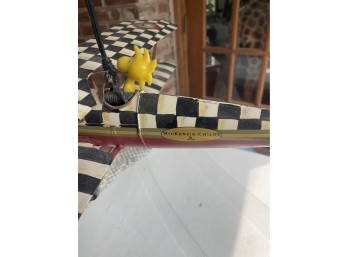 MacKenzie Childs Painted Metal Hanging Airplane