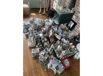 Very Large Christmas in the City and Santa's Village Ceramic Light up Town