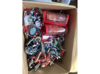 Two Large Boxes of Disney Figures