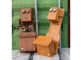 Two Antique Telephones.