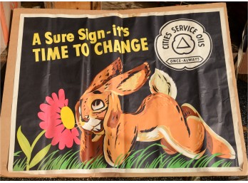 Cities Service Oils Poster.