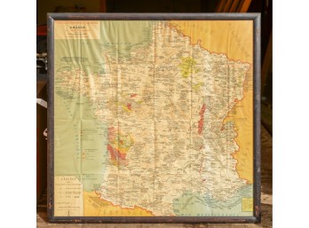 Vintage Map of France.