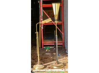 Two Mid Century Modern Floor Lamps.