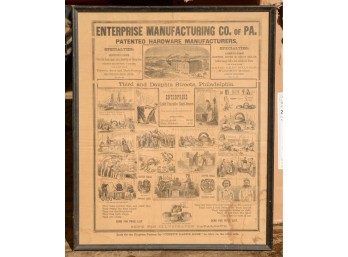 Enterprise Manufacturing Co Broadside.