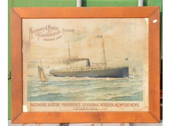 Merchant & Miners Steamship Company Broadside.