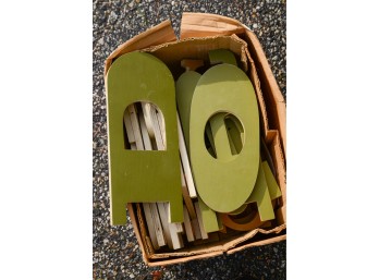 Wooden Letters.