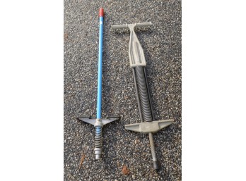 Two Pogo Sticks