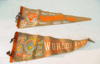 Two New York World's Fair Pennants.