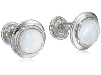 ROTENIER White Mother-of-Pearl Cufflinks - $545.00