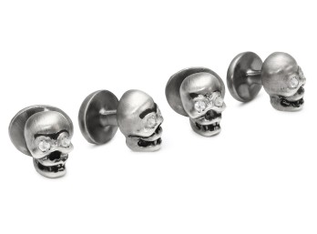 ROTENIER Black Skull Studs $995.00