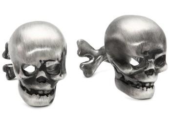 ROTENIER Skull Sterling Silver Cuff Links - $395.00