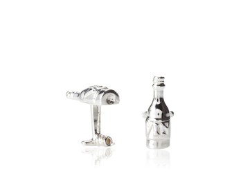 Rotenier Sterling Silver Wine Bottle Cufflinks $345.00