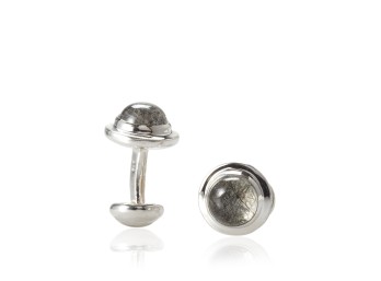 Rotenier Sterling Silver Rutilated Quartz Cufflinks $795.00