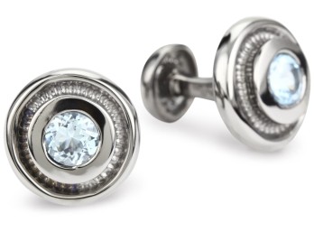ROTENIER Black Topaz Cufflinks - $595.00
