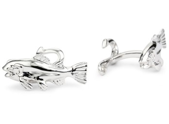 ROTENIER Sterling Silver Fish Hook Cufflinks $345.00