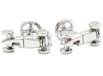 ROTENIER Silver 1950s Car Cufflinks $345.00