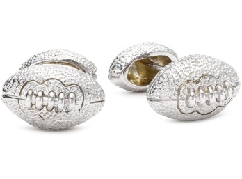 ROTENIER Sterling Silver Football Cufflinks $345.00