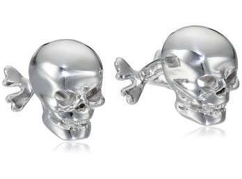 ROTENIER Sterling Silver Skull Cufflinks $345.00