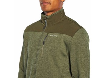 Orvis Mens Bonded Mesh Full-Zip Jacket Thyme Green XXL
